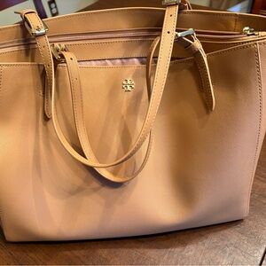 Tory Burch Tan Leather Tote Bag